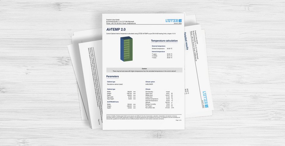 AirTEMP 2.0 Simulation de température avec fonction d'importation pour listes de pièces EPLAN - LUTZE SASU