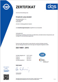 DIN EN ISO 14001 - Friedrich Lütze GmbH